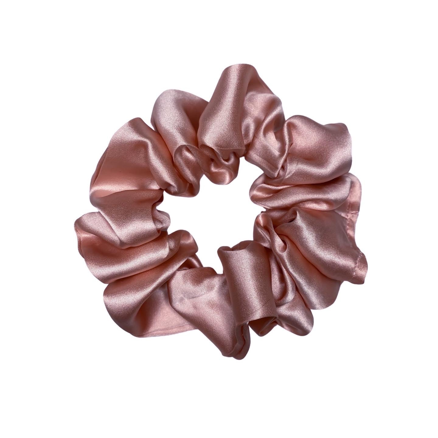 Nudie Pink silk scrunchie - Petite Barrette