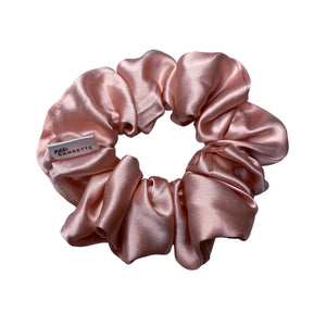 Nudie Pink silk scrunchie - Petite Barrette